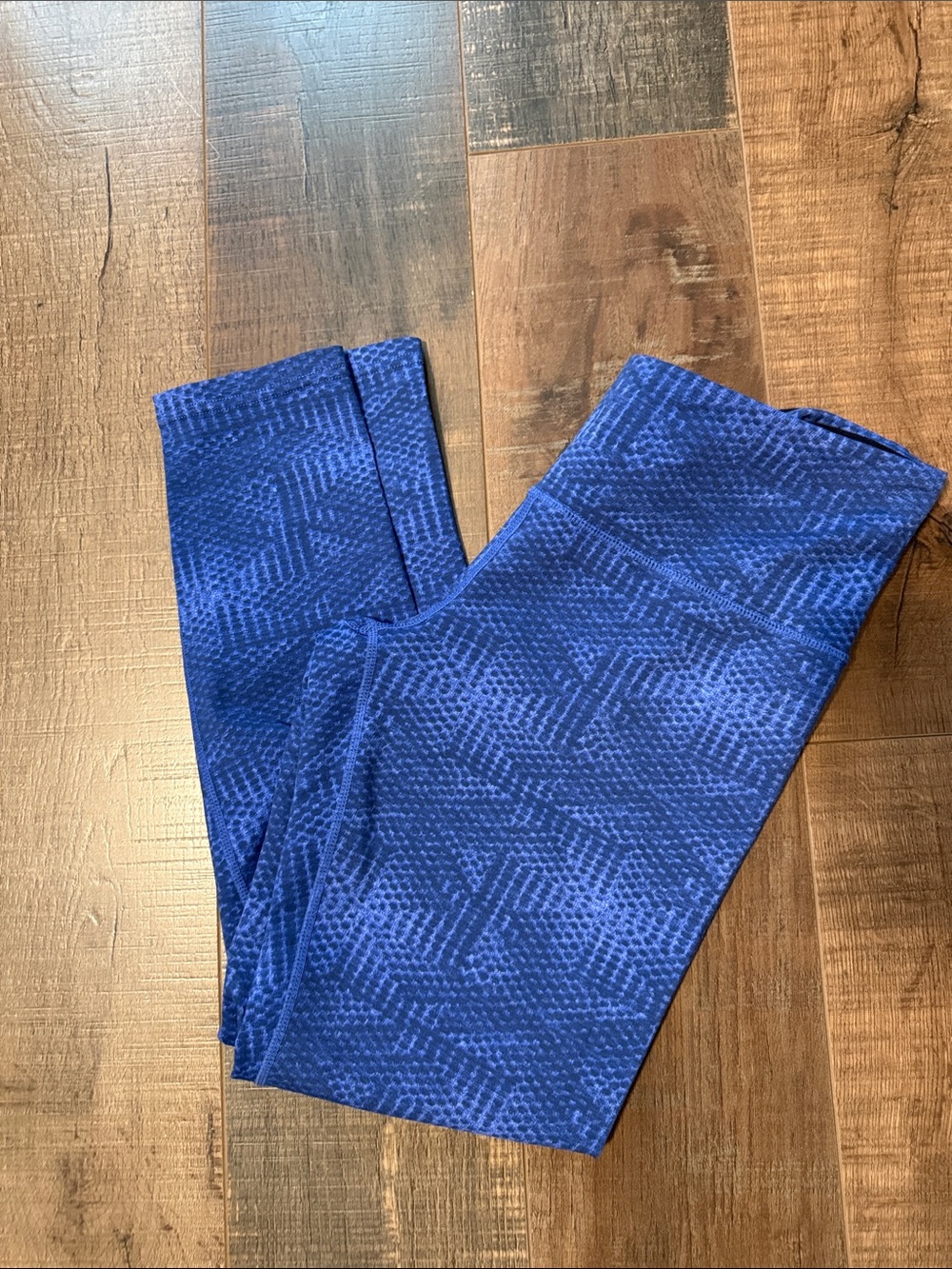 Tuff Athletics Blue Patterned Leggings